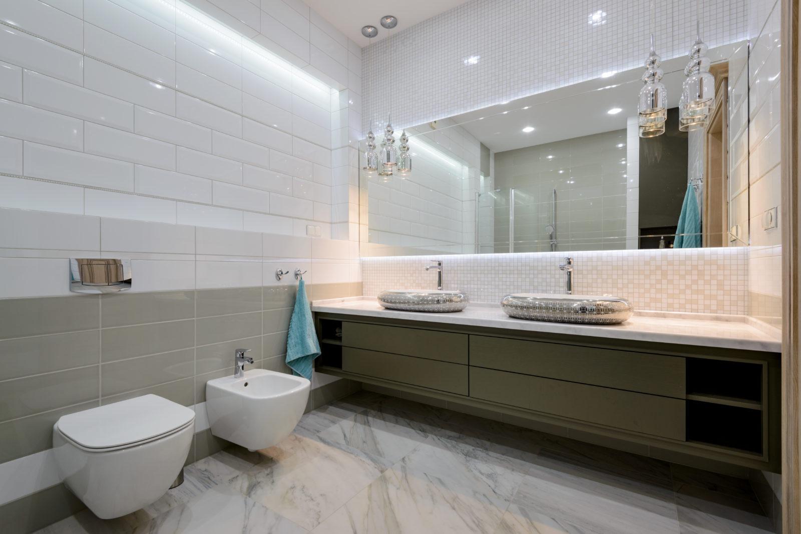 Дизайн интерьера ванной комнаты Бавария
