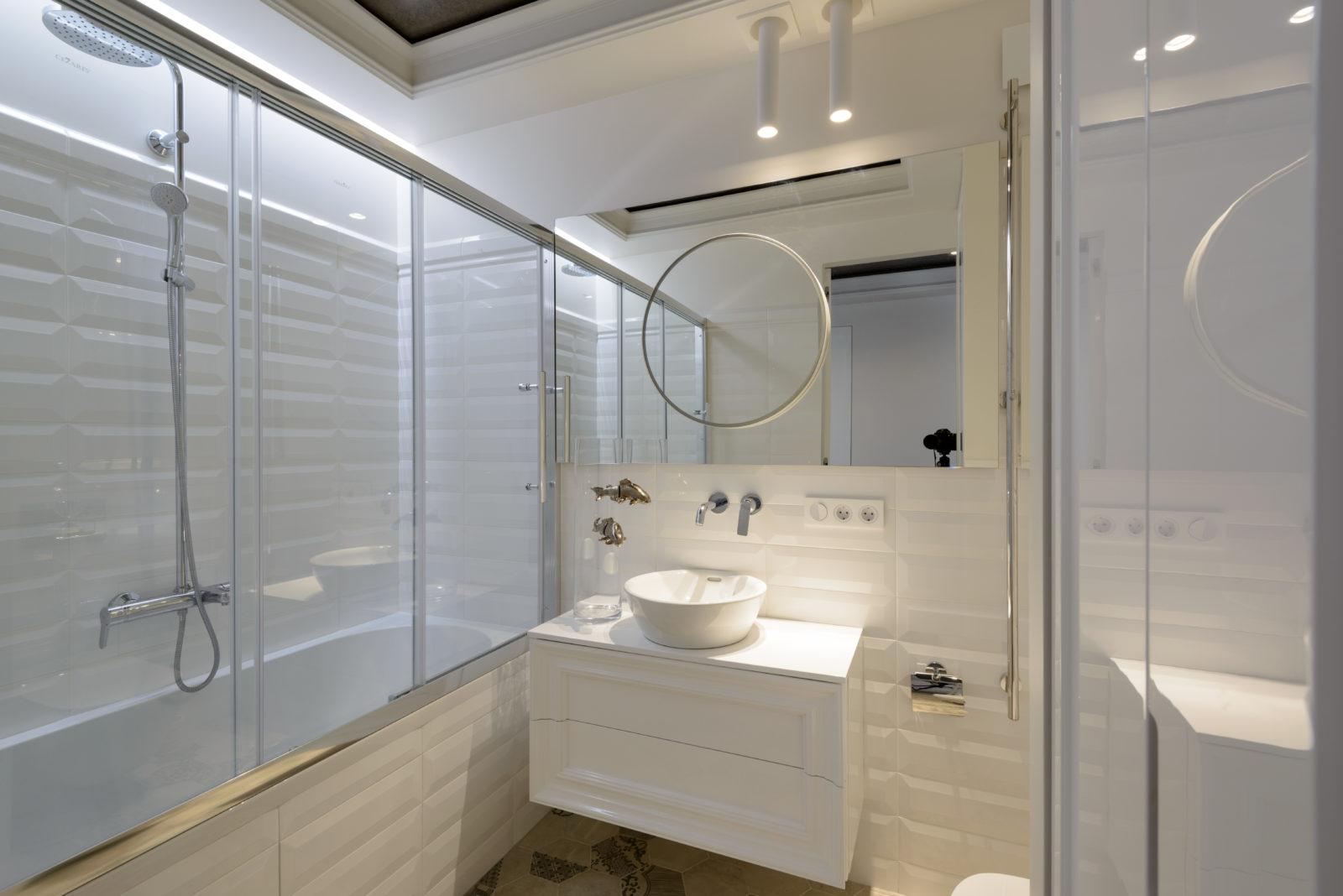 Дизайн интерьера ванной комнаты в Академгородке